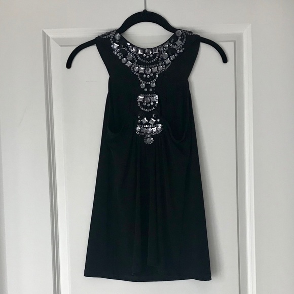 Express Jewel Embellished Racerback Top - Picture 2 of 7